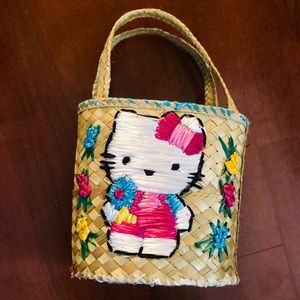 👛 Hello Kitty handwoven Bahamian handbag